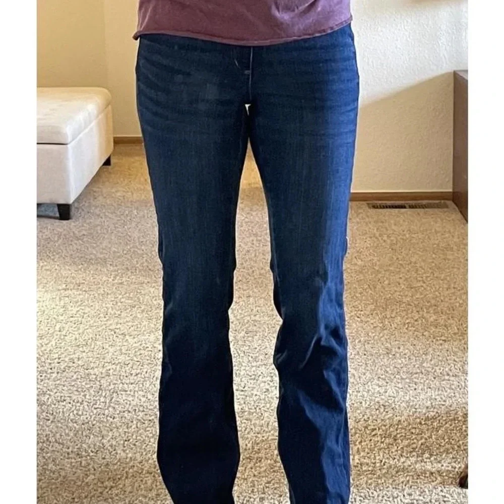✨NWT Universal Thread Dark Wash Elastic Adaptive Bootcut Flare Jeans Size 24W